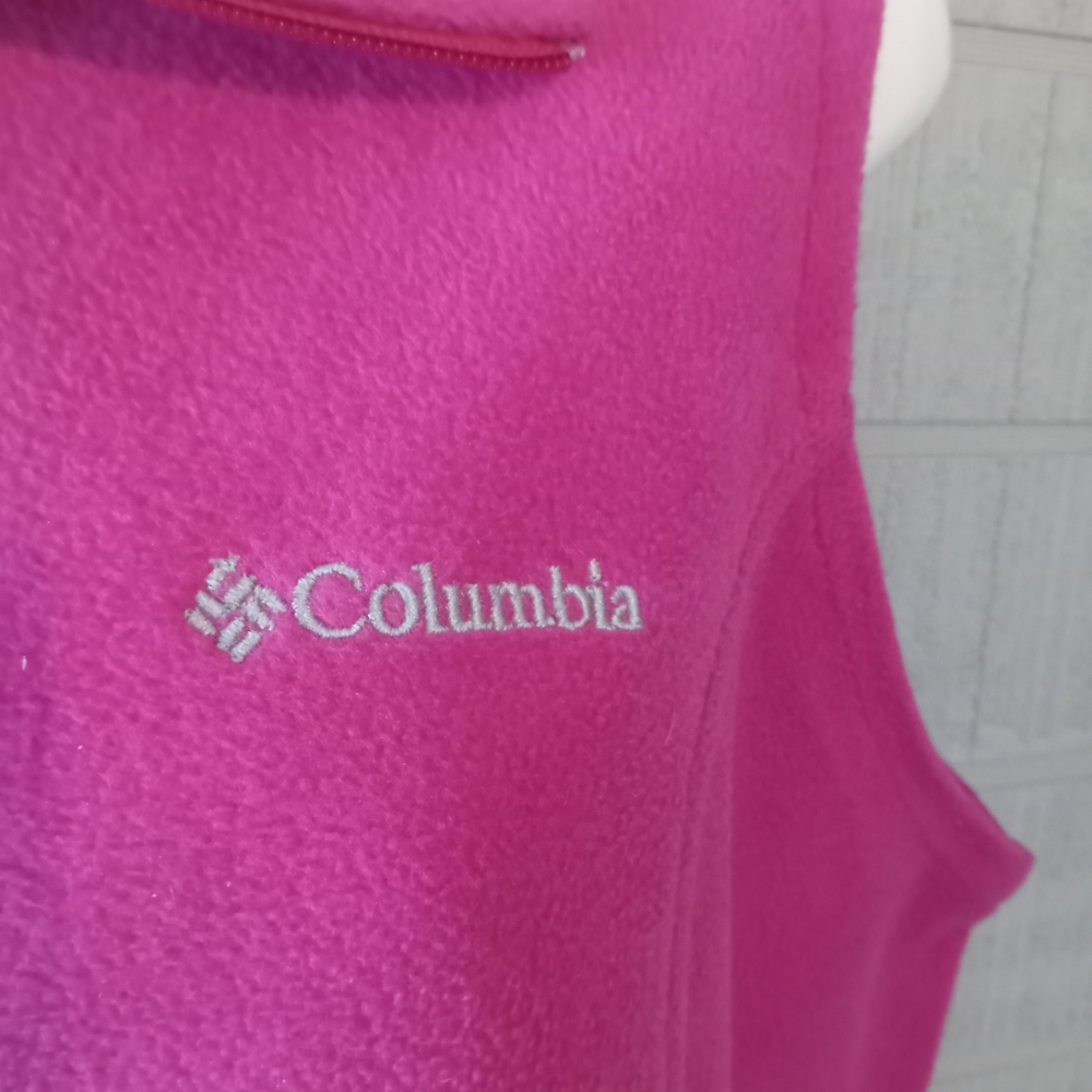 Columbia Women's Large Pink Fleece Vest              FF260 - Picture 4 of 7